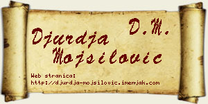 Đurđa Mojsilović vizit kartica